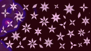 Küçük çiçekli basit bir çiçek çizimi. Moda baskısı, albüm, ambalaj kağıdı ve duvar kağıdı için zarif dekoratif süslemeler. Raster illüstrasyonu. Kahverengi renkte şirin çiçekler..