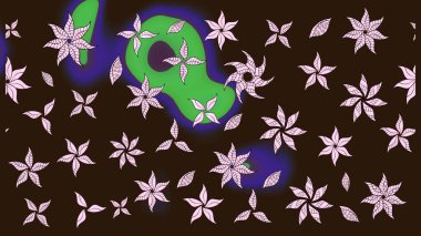 Renkli Yaz Temalı eskiz kalıbı. Güzel kumaş deseni. Güzel eskiz şekli. Düz Çiçek Elementleri Tasarımı. Raster çiçekli arka plan. Yazdır.