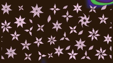 Modaya uygun kumaş deseni. Renkli Yaz Temalı eskiz kalıbı. Sevimli çiçek raster deseni. Düz Çiçek Elementleri Tasarımı.