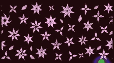 Vadinin çiçekleri kahverengi renklerde. Raster çiçek desenleri çiziyor..