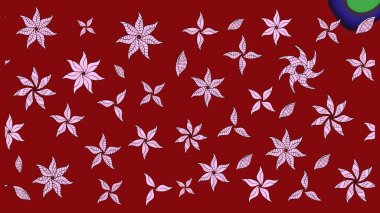 Raster illüstrasyonu. El çizimi. Çiçekli, yapraklı, çiçek desenli çizim..