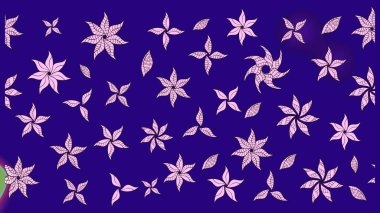 Nazik, sevimli çiçek arkaplanı. Çiçekli karalama şeklinde Raster çiçek deseni. Mavi renkte çiçekler.