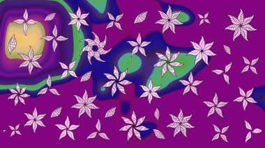 Modern stil dokusu. Çiçek desenli raster, mor çizgi grafik deseni soyut raster arkaplan.