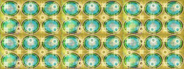 Manzaralı çiçek deseni. Üst manzara, yumuşak yeşil renk tarzı. Sevgililer günü ve tebrik kartı konsepti için şık bir davetiye. Çiçek kompozisyonu, el boyası, hassas şablon..