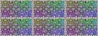 Raster illüstrasyonunda kusursuz çiçek deseni. Gri renkli çiçekler.