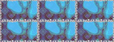 Renkli çiçekler. Çiçeksiz desenli arka plan. Tişört baskısı için çiçek boyama rasteriName.