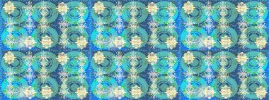 Renkli elementlerle Raster ilginç desen