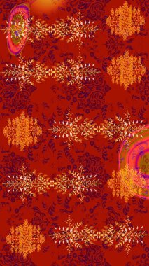 Çiçekleri, deniz kabukları, mandalaları ve suluboya efektleriyle donanma geçmişi. Eskiz modeli etnik tasarım. Yatak çarşafları, ceket, paket tasarımı, kumaş ve moda kavramları için tekstil baskısı.