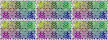 Üst manzara, yumuşak stil. Yeşil renkte manzaralı çiçek deseni. Çiçek kompozisyonu, el boyası, hassas şablon. Sevgililer günü ve tebrik kartı konsepti için şık bir davet.