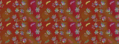 Renkli elementlerle Raster ilginç desen