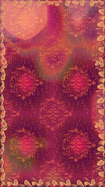 Kırmızı renklerde. Güzel kumaş deseni. Raster illüstrasyonu. Raster illüstrasyonunda kusursuz çiçek deseni.