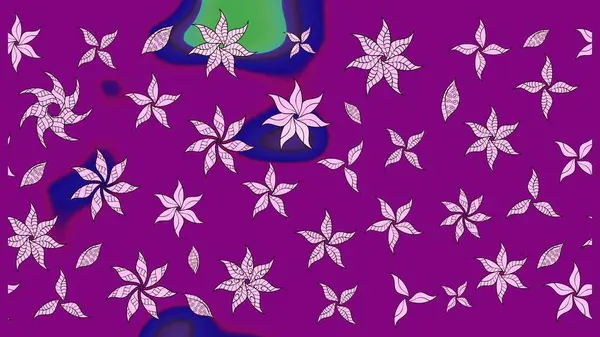 Raster deseni. Küçük çiçekte güzel bir çiçek deseni var. Çiçekli çiçek deseni, suluboya..