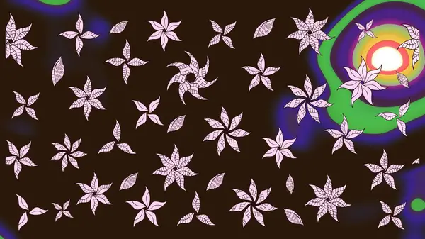 Moda baskıları için zarif bir şablon. Küçük renkli çiçekler. Çiçekli bahar çiçekleri. Motley illüstrasyonu. Küçük çiçekte şirin desenler.