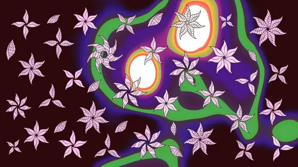 Anti-stres için soyut örnek sayfası. Kahverengi renklerde. Raster illüstrasyonu.