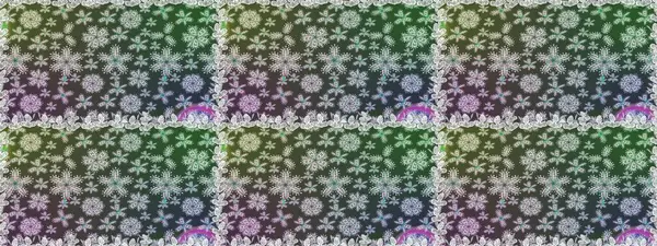 Gri ve yeşil renkli güzel bir tekstil. Çiçeklerle suluboya desenli çiçek deseni. Raster illüstrasyonu.