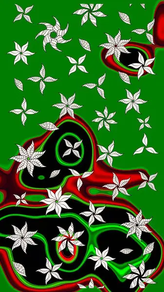 Şirin çiçek elementleri. Düz Çiçek Elementleri Tasarımı. Taslak desenli, modaya uygun kumaş deseni. Raster illüstrasyonu. Renkli Bahar Teması çizim şablonu.