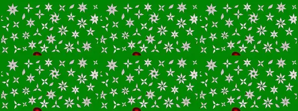 Yumuşak, yeşil renkli bahar çiçekleri. Yaprak ve çiçeklerin suluboya resimleri, yeşil renkte çizimler. Raster illüstrasyonu.