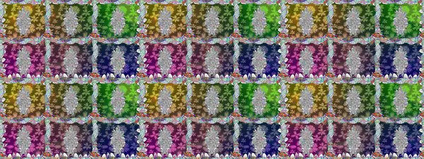 Raster illüstrasyonu. Yeşil renkli çiçekler. Kusursuz çiçek deseni duvar kağıdı için kullanılabilir.