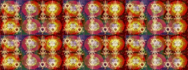 Basit bir kar tanesi. Kırmızı, kahverengi ve sarı renkler üzerine illüstrasyon. Soyut duvar kâğıdı, ambalaj dekorasyonu. Kışın sembolü, mutlu noeller, mutlu yeni yıl kutlaması Raster illüstrasyonu..