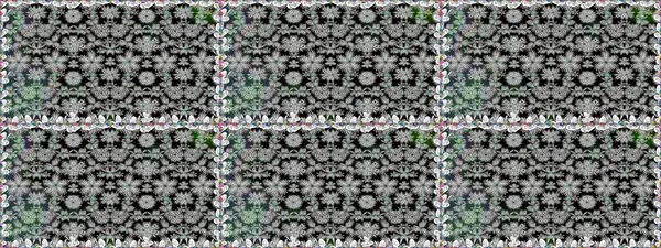 Renkli Bahar Temalı Kusursuz Arkaplan. Düz Çiçek Elementleri Tasarımı. Raster Modaya uygun kumaş deseni. Gri renkli şirin çiçek deseni.