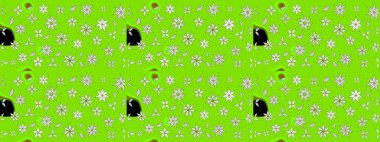 Çiçeksel elementlerle süslenmiş zarif raster dokusu. Parlak çiçekli yeşil renkler üzerine soyut çizim deseni. Küçük çiçekte şirin bir çiçek deseni var..