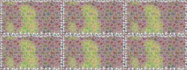 Kelebeklerle kusursuz desen. Tekstil, kumaş, baskı ve davetiye geçmişi. Tarafsız ve bej renkli bir resim. Raster..