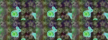 Çiçekli eskiz deseni. Suluboya çizimi. Yeşil renkli çiçekler. El çizimi.