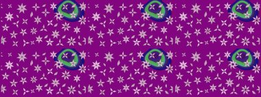 Sevimli küçük çiçek desenle. Raster resim. Çiçek desenli çiçek ve yaprakları ile.