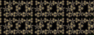 Kar Tanesi Mozaik ikonu. Siyah ve kahverengi siluet kar tanesi tabelası. Düz dizayn. Sembol kışı, donmuş, Noel, yeni yıl tatili. Grafiksel element dekorasyonu. Raster illüstrasyonu.