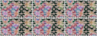 Raster. Güzel suluboya çiçekler, parlak renkler inspineutral çiçek desenli dikişsiz arka plan..