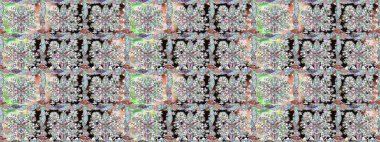 Çiçekli kusursuz retro desen. Düz Çiçek Elementleri Tasarımı. Tarafsız renklerde çiçekler. Renkli Yaz Temalı Kusursuz Arkaplan.