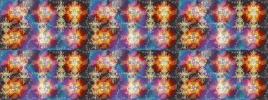 Kumaş veya Duvar Kağıdı Tasarımı. Mandalas 'ın dekoratif dokusu. Raster illüstrasyonu. Tekstil için Lacy Fashion Print. Lace Snowflakes 'in etnik kökü. Stilize Çiçekler. Halk Biçimi.