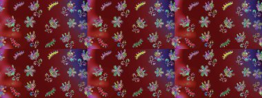 Renkli elementlerle Raster ilginç desen