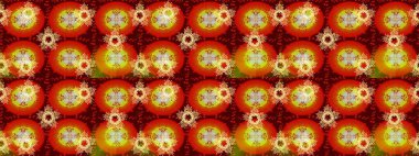 Kar Tanesi Simgesi. Raster illüstrasyonu. Kar tanesi kırmızı, turuncu ve kahverengi renklerde izole edilmiş. Raster illüstrasyonu.