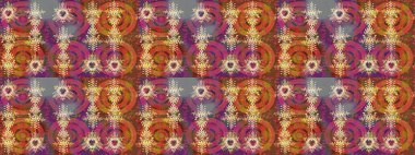 Renkli elementlerle Raster ilginç desen