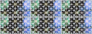 Suluboya stilinde tarafsız renklerde çiçekler. Raster illüstrasyonunda kusursuz çiçek deseni.