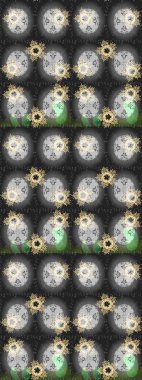 Raster deseni. Küçük çiçekte güzel bir çiçek deseni var. Çiçekli, suluboya desenli kusursuz çiçek deseni.