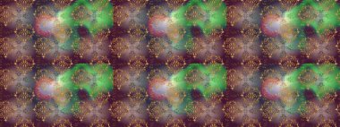 Parlak renkli çiçekleri ve kahverengi, yeşil ve mor renkli yaprakları olan harika bir çiçek deseni. Moda baskıları için zarif bir şablon. Modern çiçek arkaplanı. Halk stili.