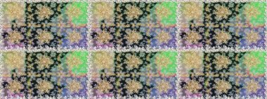 Gri renklerde, altın elementli, pürüzsüz bir desen. Şam tasarım için kusursuz desen.