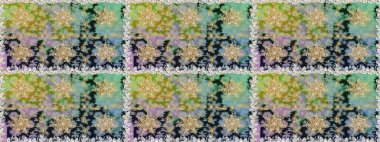 Kusursuz kıvırcık saçlar. Raster altın desen. Doğulu stil, altın elementlerle birlikte gri renklerde altın desenli arabesk yapar..