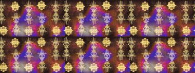 Düz kar karalama ikonları, kar taneleri kahverengi, mor ve sarı renkli siluetler noel afişleri, kartlar. Yeni yıl kar tanesi. Güzel soyut kar taneleri raster tasarımı..