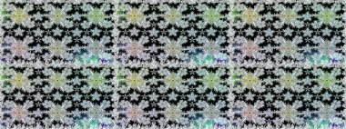 Şirin, zarif çiçekler Raster illüstrasyonu. Yapraklı kusursuz desen. Tekstil için figür. Poster ya da kapak için arka plan. Davetiye ve kartpostal tasarımı için dekoratif çiçek unsurları.