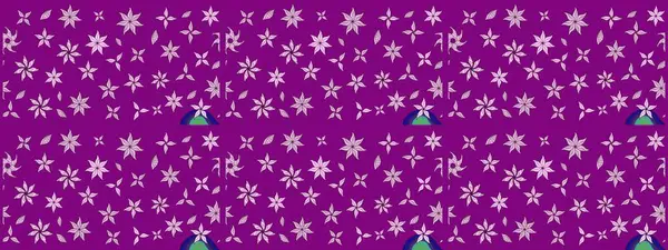 Elle boyanmış suluboya resim çizimleri, çiçekler ve bitkiler. Mor renkte çiçekler.