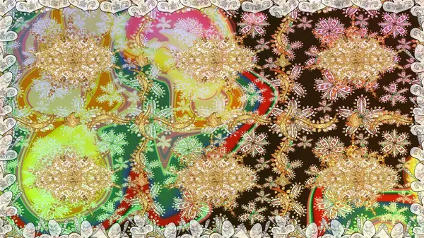 Kusursuz klasik raster altın desenli. Tarafsız renklerde, altın elementlerle kusursuz desen. Geleneksel oryantasyon süsü. Klasik vintage arkaplan.