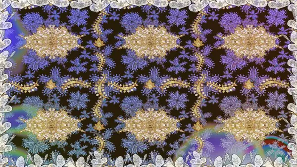 Çiçek süsü kumaş deseni, cam, altın elementlerle kahverengi renklerde çiçek desenli metal. Klasik raster altın pürüzsüz desen.