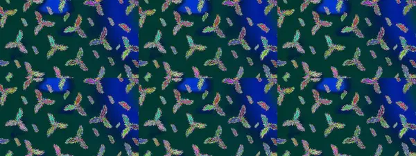 Güzel raster mavisi, yeşil ve nötr kar taneleri renkli bir arka planda izole edilmiş. Kar taneleri, kar yağışı. Düşen Noel stili kar taneleri. Görüntü.