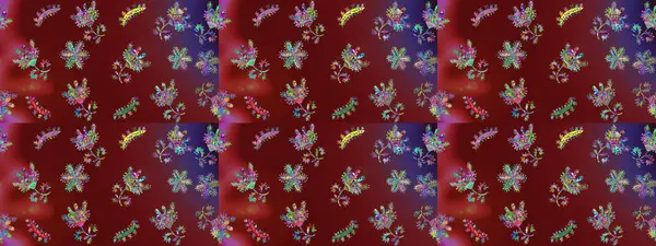 Renkli elementlerle Raster ilginç desen