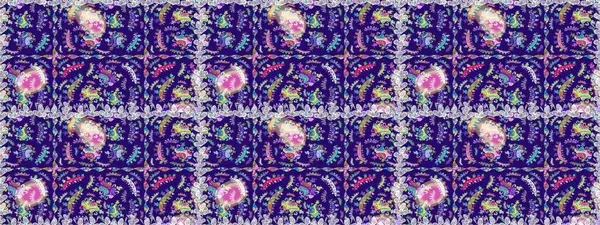 Raster dikişsiz çiçek deseni. Vadinin mavi renkli çiçekleri.