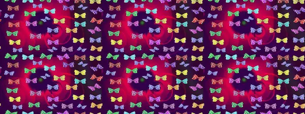 Geleneksel Raster dekoru. Mor arka planda. Kıyafet tasarımı için. Sevimli moda kelebekler.