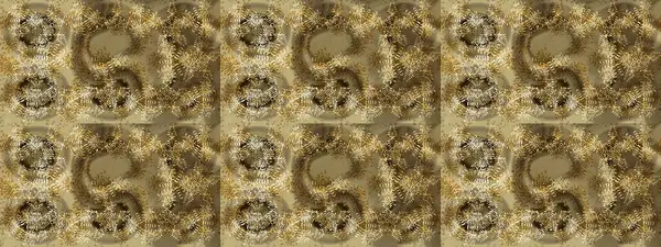 Kar tanelerinin soyut arkaplanlı Noel şablonu. Kahverengi, bej ve nötr kar taneleri. Raster illüstrasyonu. Noel ve Yeni Yıl moda baskıları için tatil tasarımı.